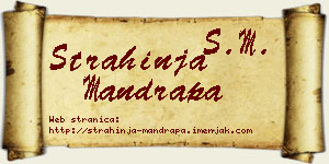 Strahinja Mandrapa vizit kartica